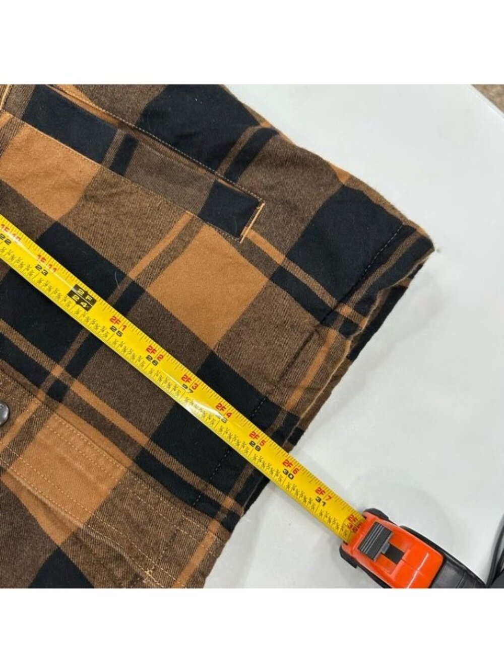 Carhartt TJ4452-M Relaxed Fit Flannel Sherpa Lined Shirt Jacket Plaid Mens Small - Picture 10 of 10